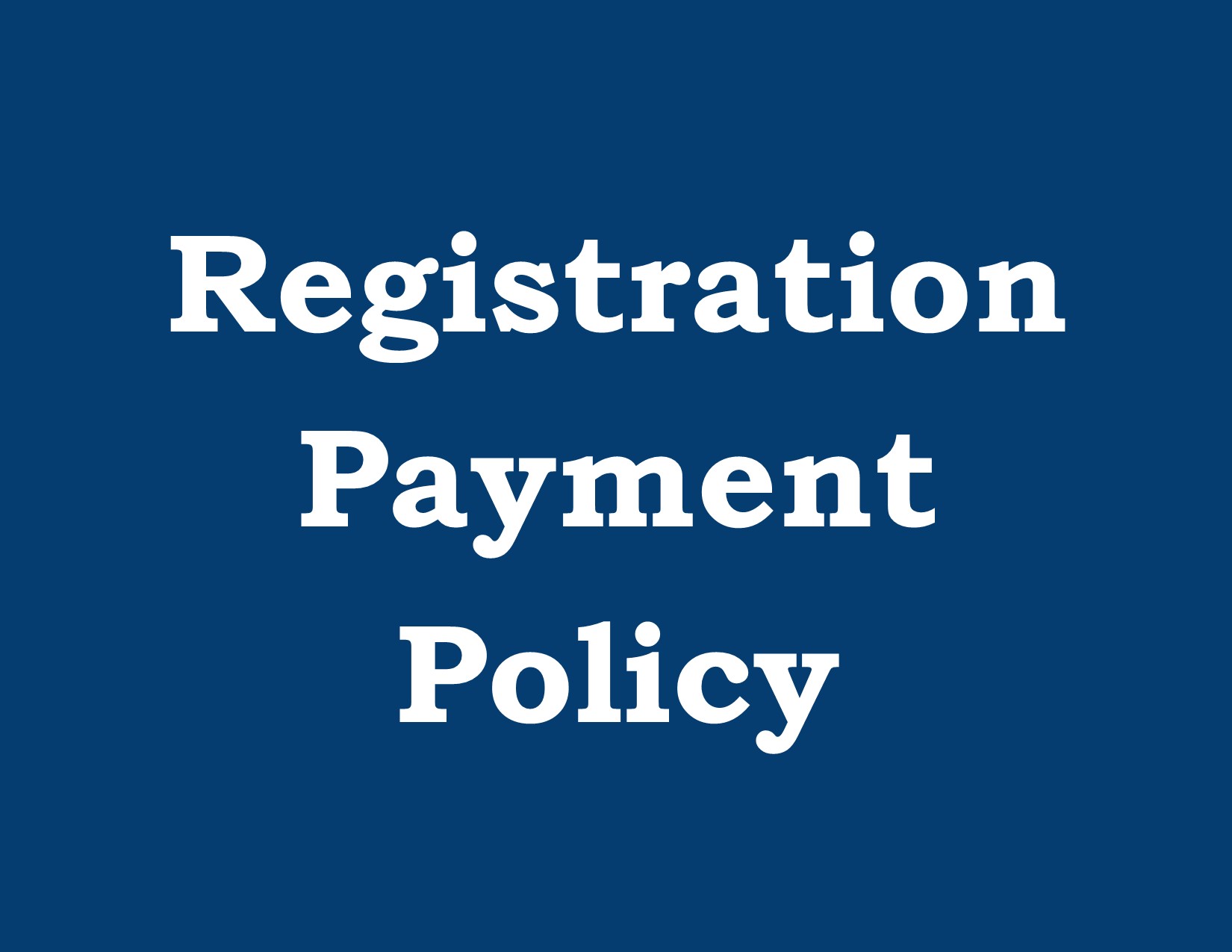 Reg payment policy button